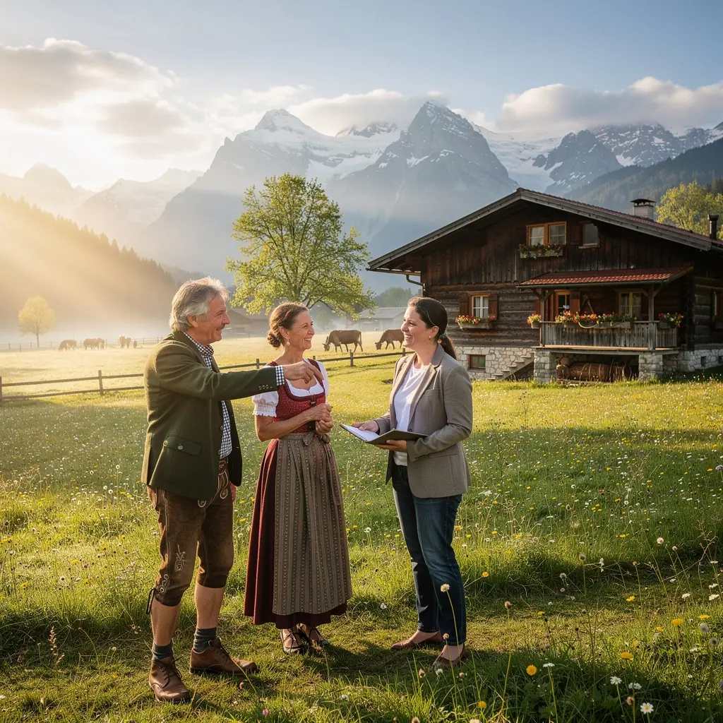 Stimmungsvolles Anwesen in lГ¤ndlicher Umgebung, umgeben von WГ¤ldern und Wiesen.