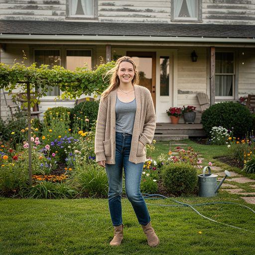 Panoramablick auf die ländliche Umgebung mit sanften Hügeln und Wäldern.